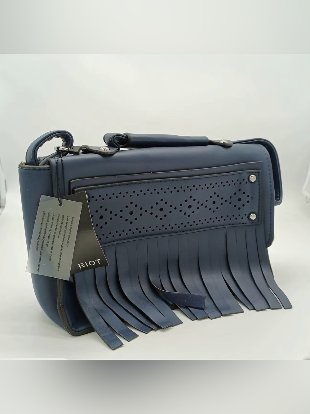 Culture Riot Navy Fringe Bag